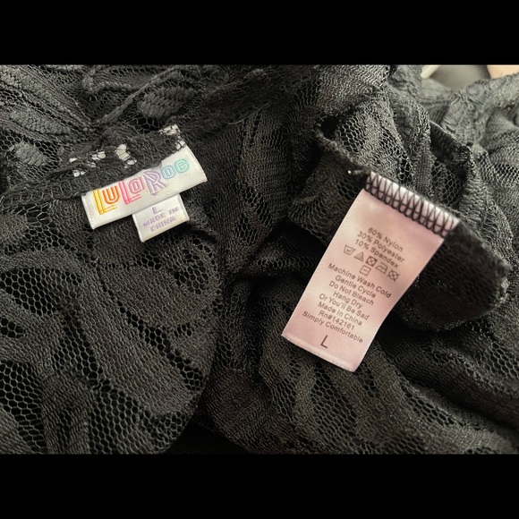 LuLaRoe Black Lace Joy Vest EUC only wore once! - Picture 2 of 3